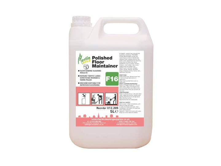 MERLIN F16 POLISHED FLOOR MAINTAINER - 2x5ltr