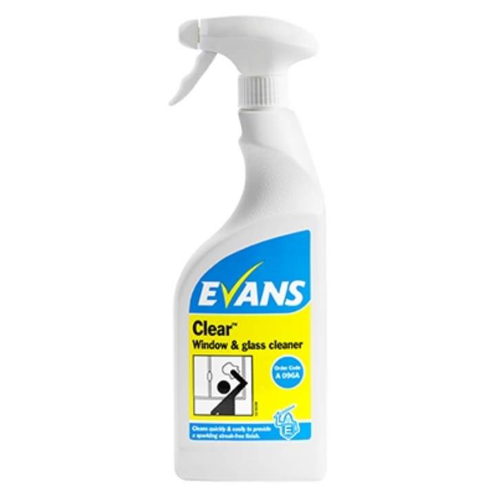 EVANS CLEAR GLASS & MIRROR CLEANER - 6x750ml