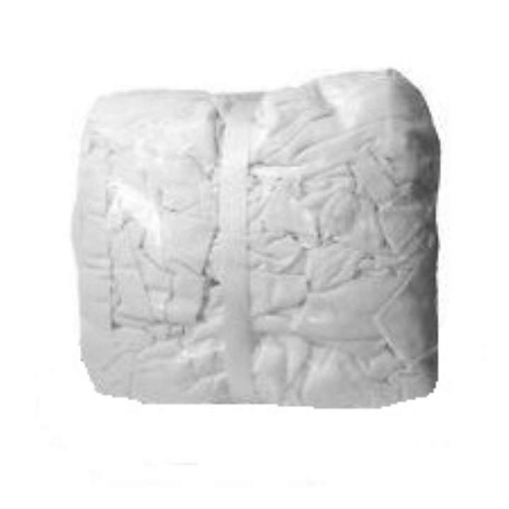WHITE TOWELLING RAG WIPERS - 8kg