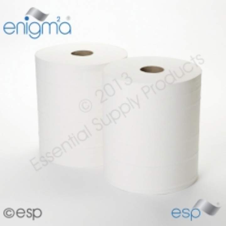 2PLY WHITE 360mtr WIPER ROLLS IWH100 - Pack 2
