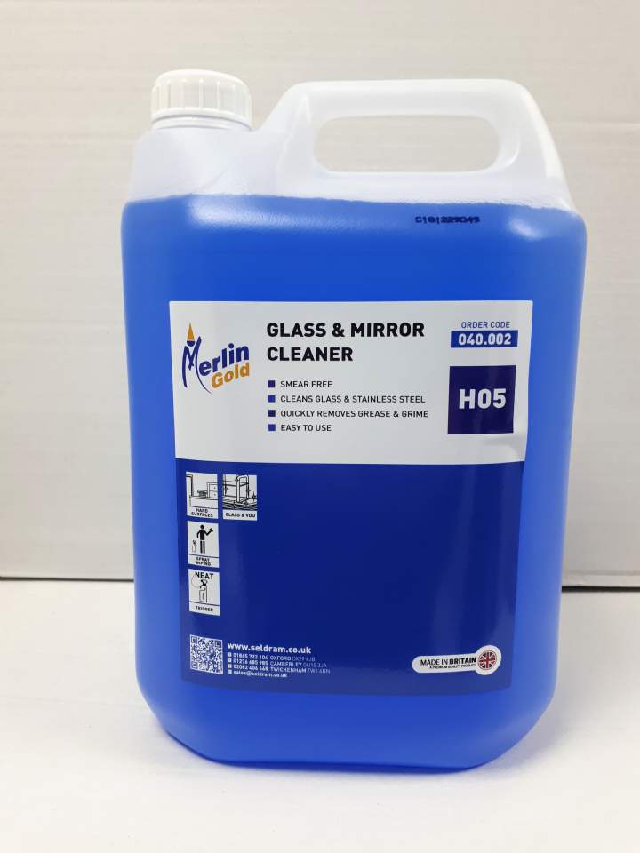 MERLIN H05 GLASS & MIRROR CLEANER RTU - 2x5ltr