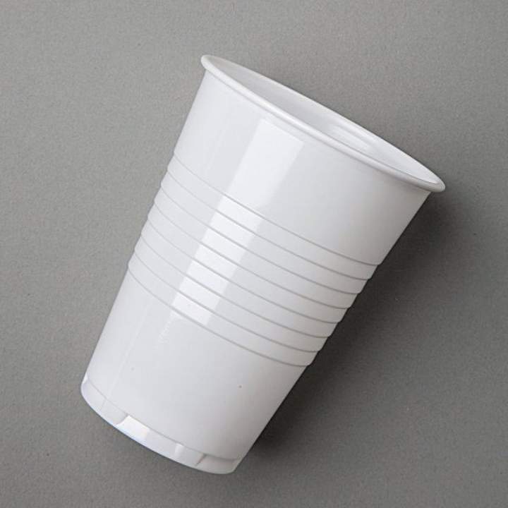 7oz TALL WHITE PLASTIC CUPS - Ctn 2000