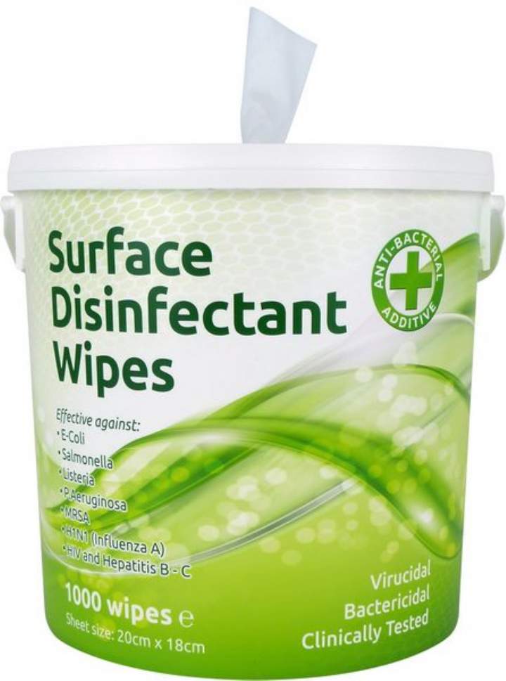 ANTI BAC BIG TUB SURFACE WET WIPES - Tub 1000