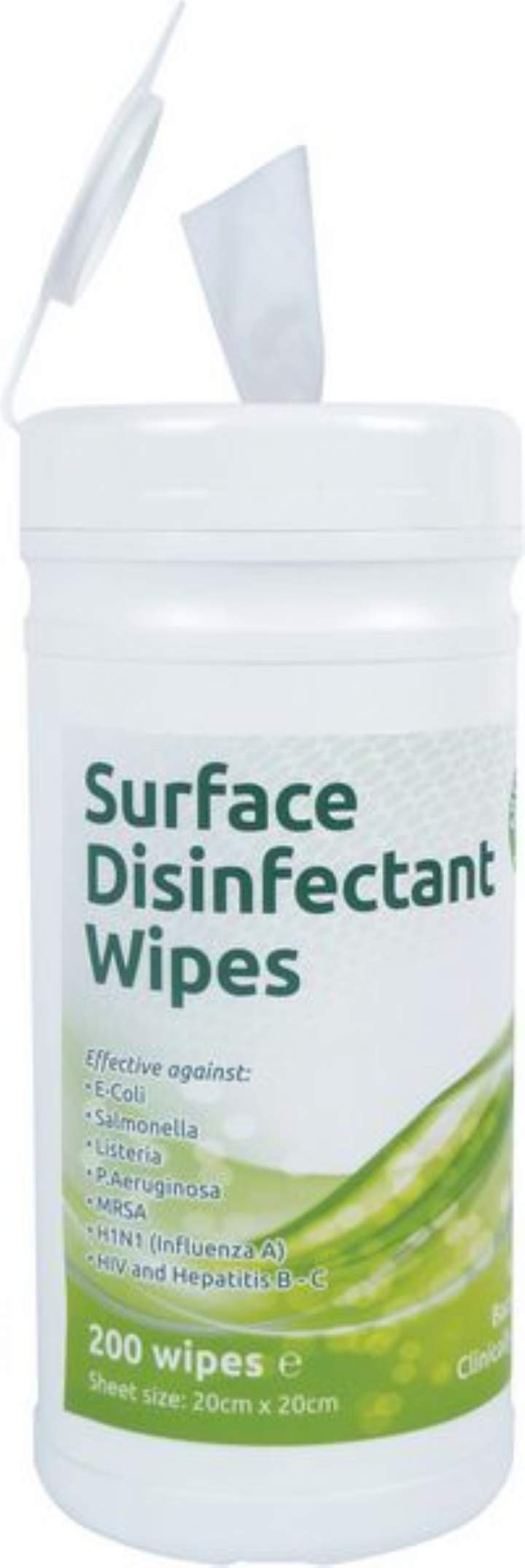 ECOTECH ANTIBACTERIAL SURFACE WET WIPES - Tub 200