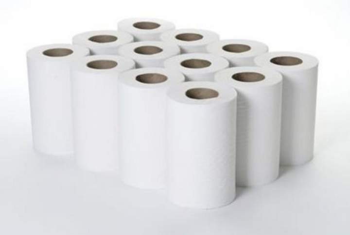 2PLY WHITE MINI CENTREFEED ROLLS - Ctn 12