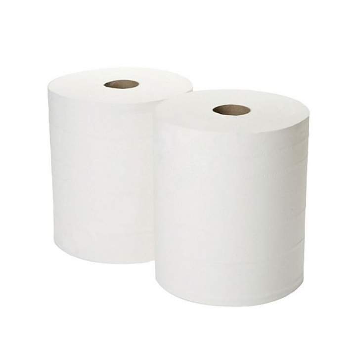 2PLY WHITE 288mtr WORKSHOP ROLLS IWH085 - Pack 2