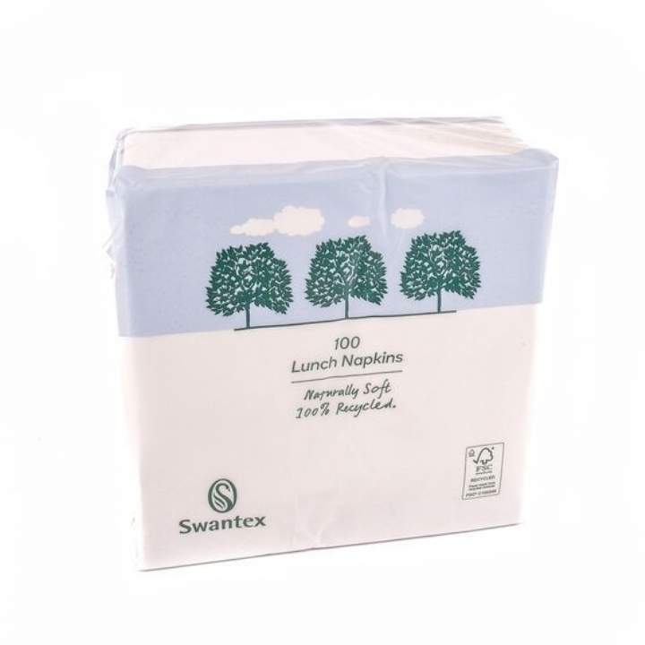 33/2PLY WHITE NAPKINS - Ctn 2000